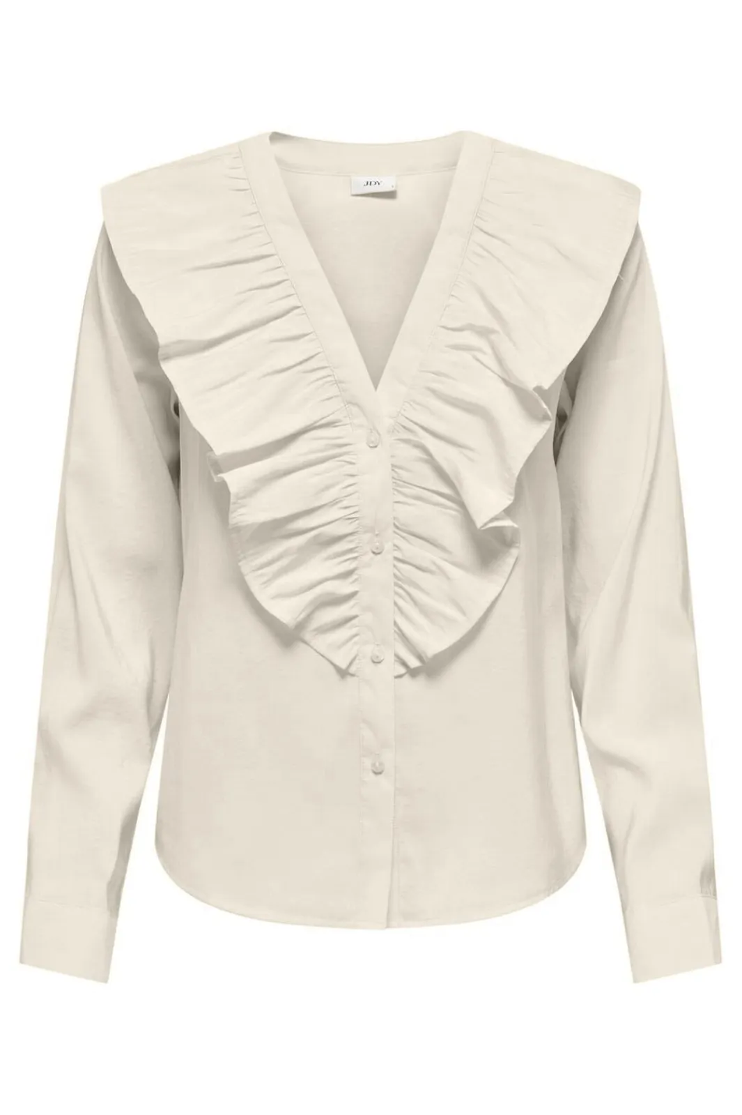 New JDY my Evie L/S V-Neck Frill Shirt 4902570 Birch