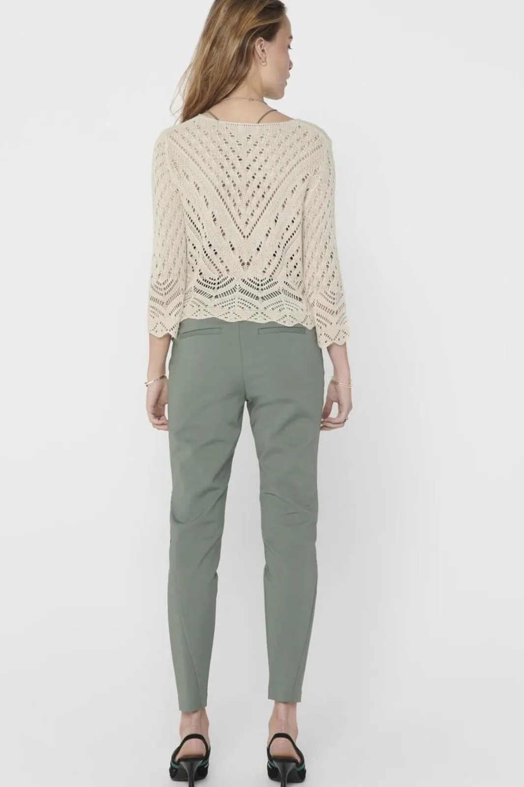 Outlet JDY new Sun 3/4 Cropped Pullover Knt 3453199 Tapioca