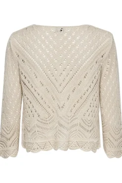 Outlet JDY new Sun 3/4 Cropped Pullover Knt 3453199 Tapioca