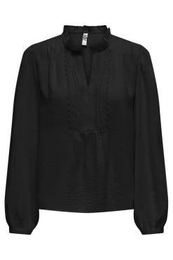 Hot JDY rachel Life L/S Pintuck Top 4505027 Black