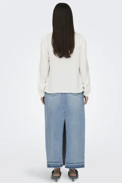 Best JDY rachel Life L/S Pintuck Top 4505028 Cloud Dancer