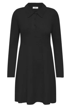 Hot JDY rosemary Life L/S Collar Dress Knt 4931987 Black