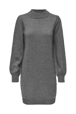 Sale JDY rue Life L/S High Neck Dress Knt 4717491 Medium Grey Melange