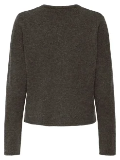 Discount JDY rue Life L/S One Button Cardigan Knt 4907611 Bracken Melange