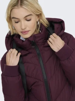 Outlet JDY skylar Life Hood Jacket 4892093 Fig Black