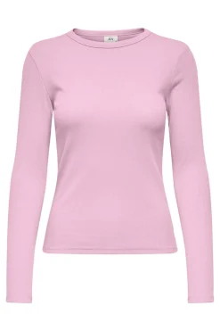 Hot JDY solar L/S O Neck Top Dia 4957098 Pink Lady