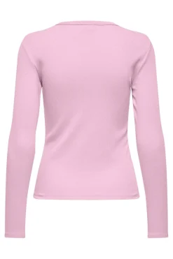 Hot JDY solar L/S O Neck Top Dia 4957098 Pink Lady