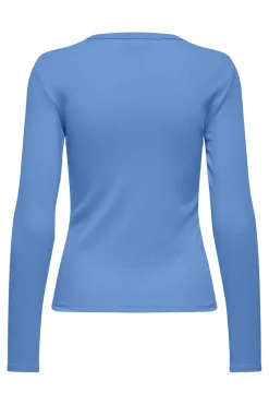 Hot JDY solar L/S O Neck Top Dia 4957097 Provence