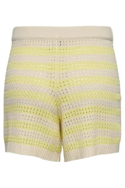 Sale JDY tikka Shorts Knt 4891534 Birch French Vanilla Stripes