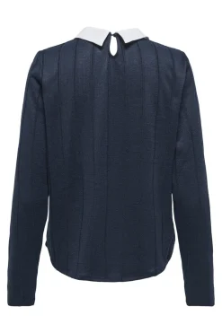 New JDY tonsy Tiger L/S Detail Top Dia 4845397 Total Eclipse Cloud Dancer