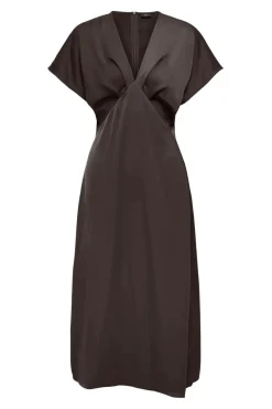 JDY urba S/S Midi Satin Dress 5021148 Chocolate Torte