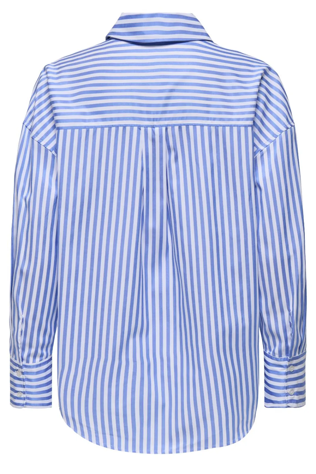 JDY vesper L/S Loose Shirt 4658100 Cloud Dancer Cornflower Blue