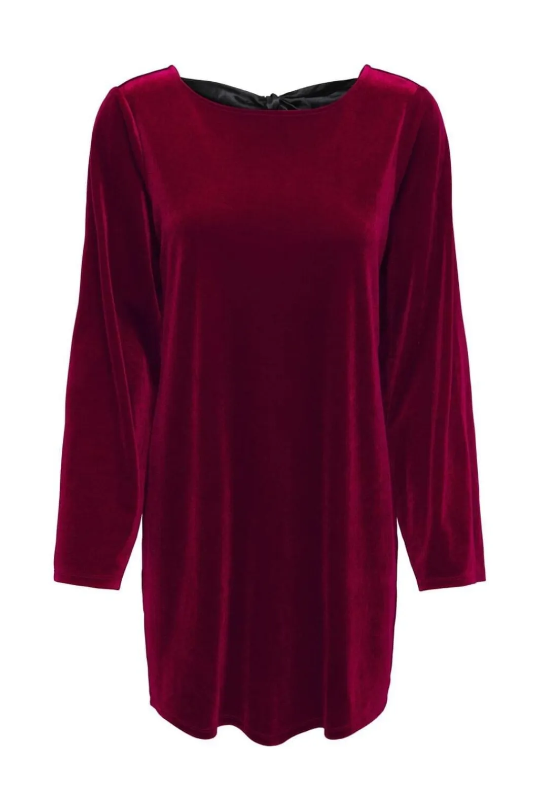 Hot JDY victory L/S Velvet Bow Dress 4932735 Winetasting Bow