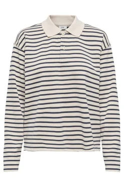 Discount JDY villa Polo L/S Shirt 4850824 Sandshell Total Eclipse