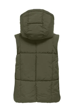 New JDY wonder Short Hood Waistcoat Sij 4868311 Ivy Green
