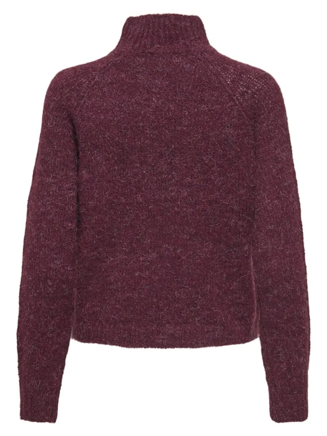 New JDY zoey Life L/S Hn Raglan Pul Knt 4890258 Maroon Banner Melange
