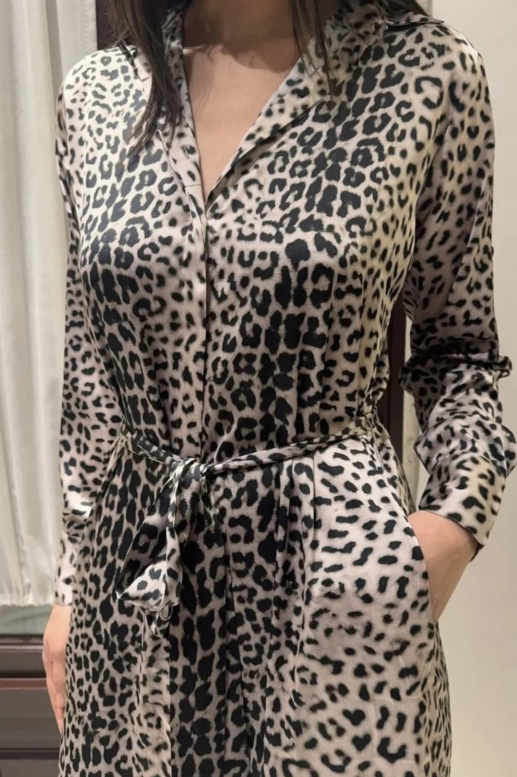 Online Karmamia Jean Dress 2123 Nude Leopard
