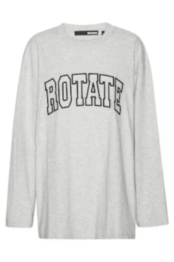 Online Rotate Jersey Ls T-shirt 1153281473 1473 Light Grey Melange