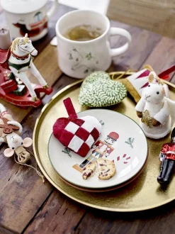 Sale Bloomingville Jolly Tallerken, Rød, Stentøj 82058611 Red