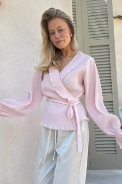 Sale BYIC Josefineic Wrap Shirt A23974 Light Pink