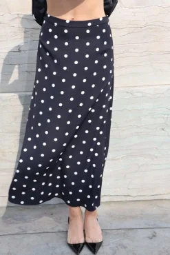 Best Cras Joselle Skirt CE1041 8144 Black Polka