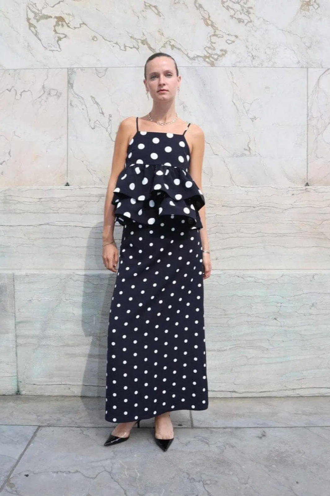 Sale Cras Joselle Top CE1038 8140 Black Polka Grande