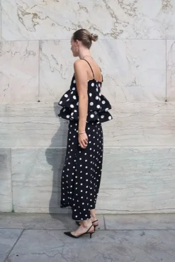 Sale Cras Joselle Top CE1038 8140 Black Polka Grande