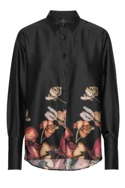 Outlet Karmamia Joseph Shirt Black Blossom