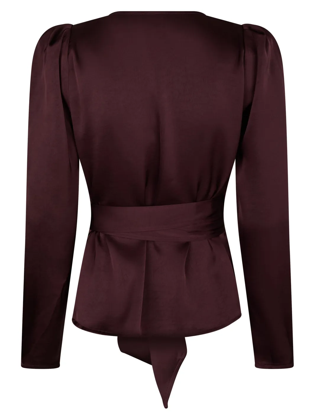 Online Valentin Studio Josie Blouse Heavy Satin Burgundy