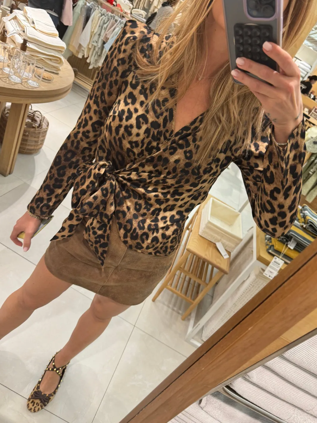Clearance Valentin Studio Josie Blouse Leopard