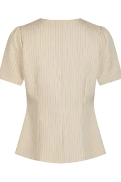 Clearance Neo Noir Jules Pinstriped Blouse 164812 213
