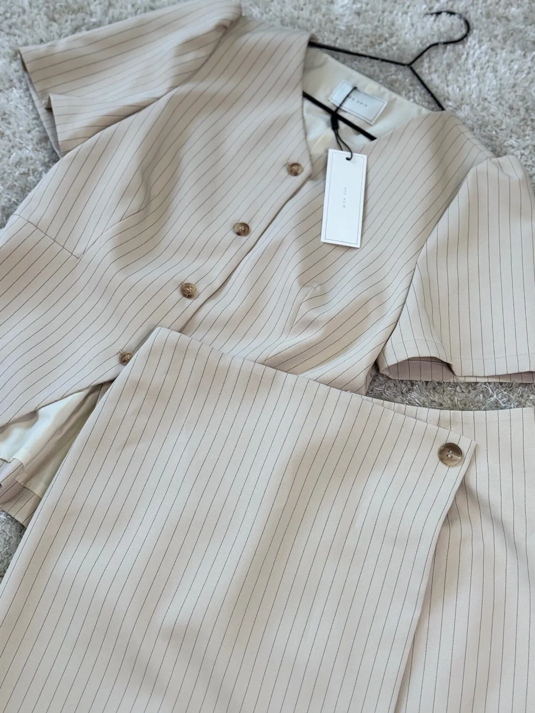 Clearance Neo Noir Jules Pinstriped Blouse 164812 213