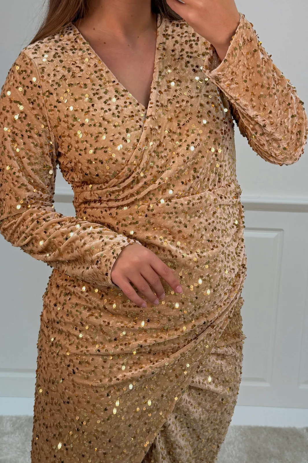 Outlet A-bee Julitta dress Gold