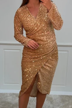 Outlet A-bee Julitta dress Gold