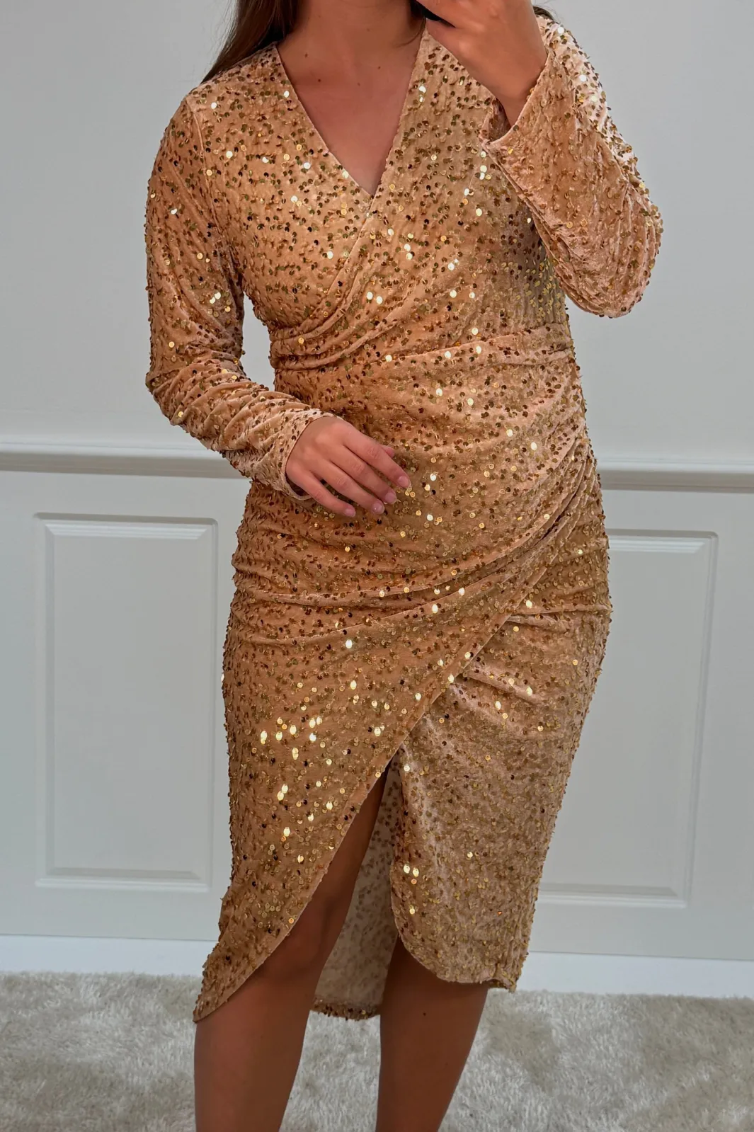 Outlet A-bee Julitta dress Gold