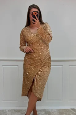 Outlet A-bee Julitta dress Gold