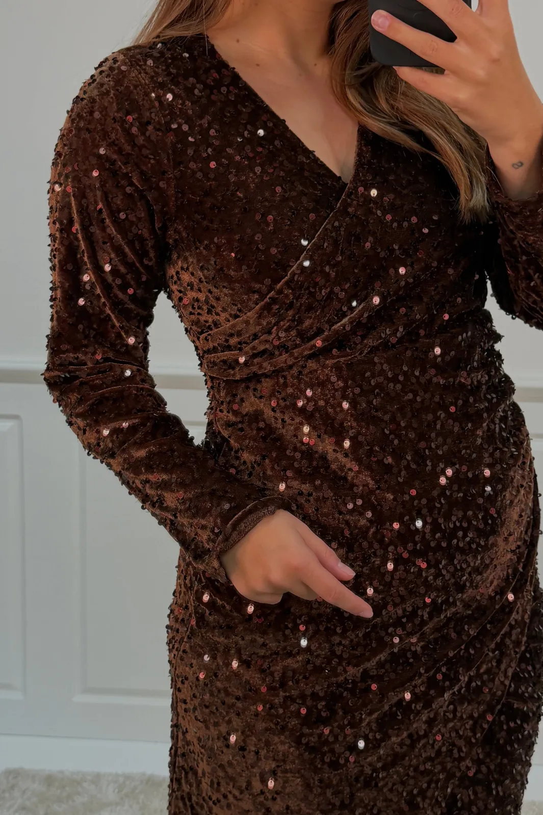 Sale A-bee Julitta dress Dark Brown