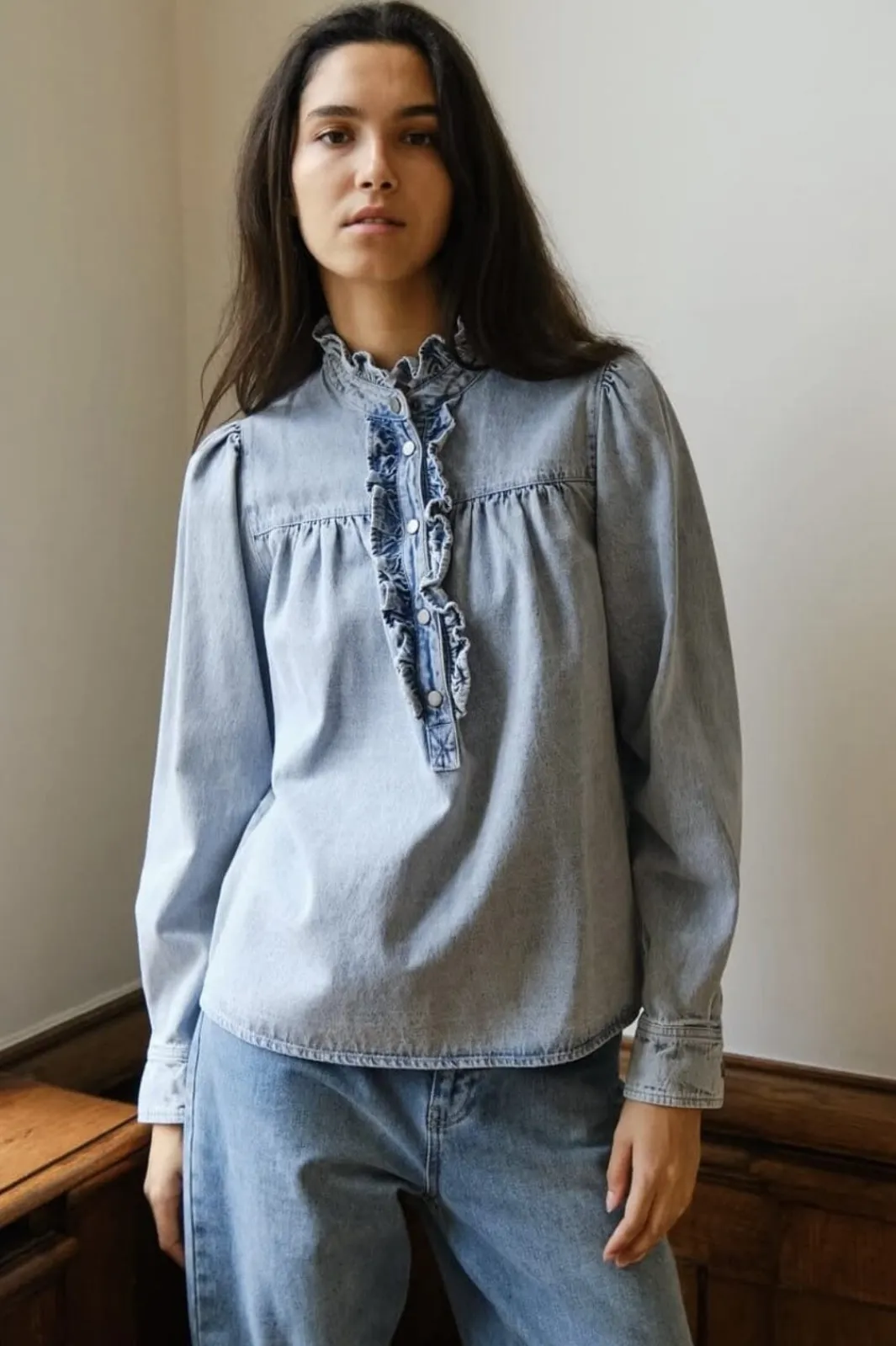 Outlet Neo Noir Justine Denim Shirt 161903 145