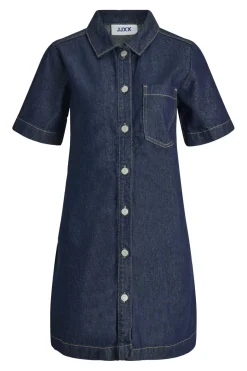 Clearance Jjxx Jxamara A Shape Ss Dress R300 Ln 4875331 Dark Blue Denim