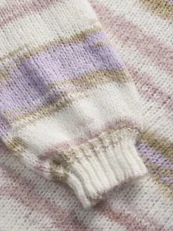 Discount Jjxx Jxamelia Crew Neck Knit 4862529 Fog /Multi Color