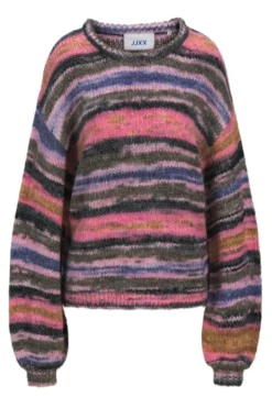 Clearance Jjxx Jxamelia Crew Neck Knit 4841933 Barberry /Multi Color