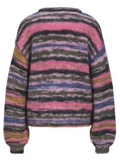 Clearance Jjxx Jxamelia Crew Neck Knit 4841933 Barberry /Multi Color
