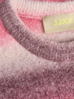 Discount Jjxx Jxamira Crew Neck Knit Ln 4844635 Barberry /Space Dye