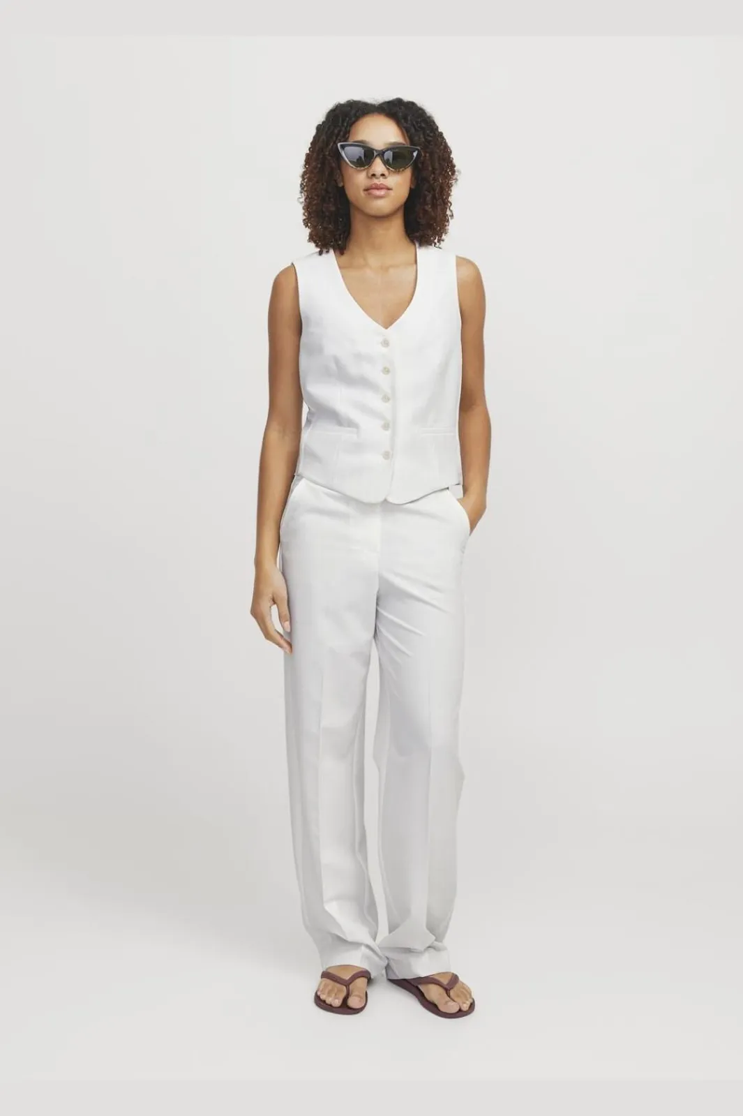 Clearance Jjxx Jxana Mary Waistcoat Tlr 4715168 Star White