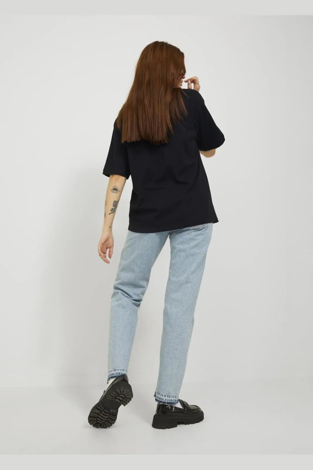 Hot Jjxx Jxandrea Loose Ss Logo Tee 3861160 Black White Logo