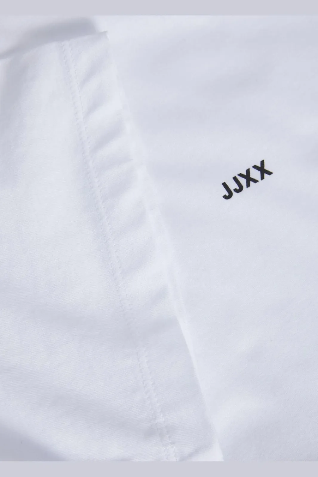 Jjxx Jxandrea Loose Ss Logo Tee 3861156 Bright White Black Logo
