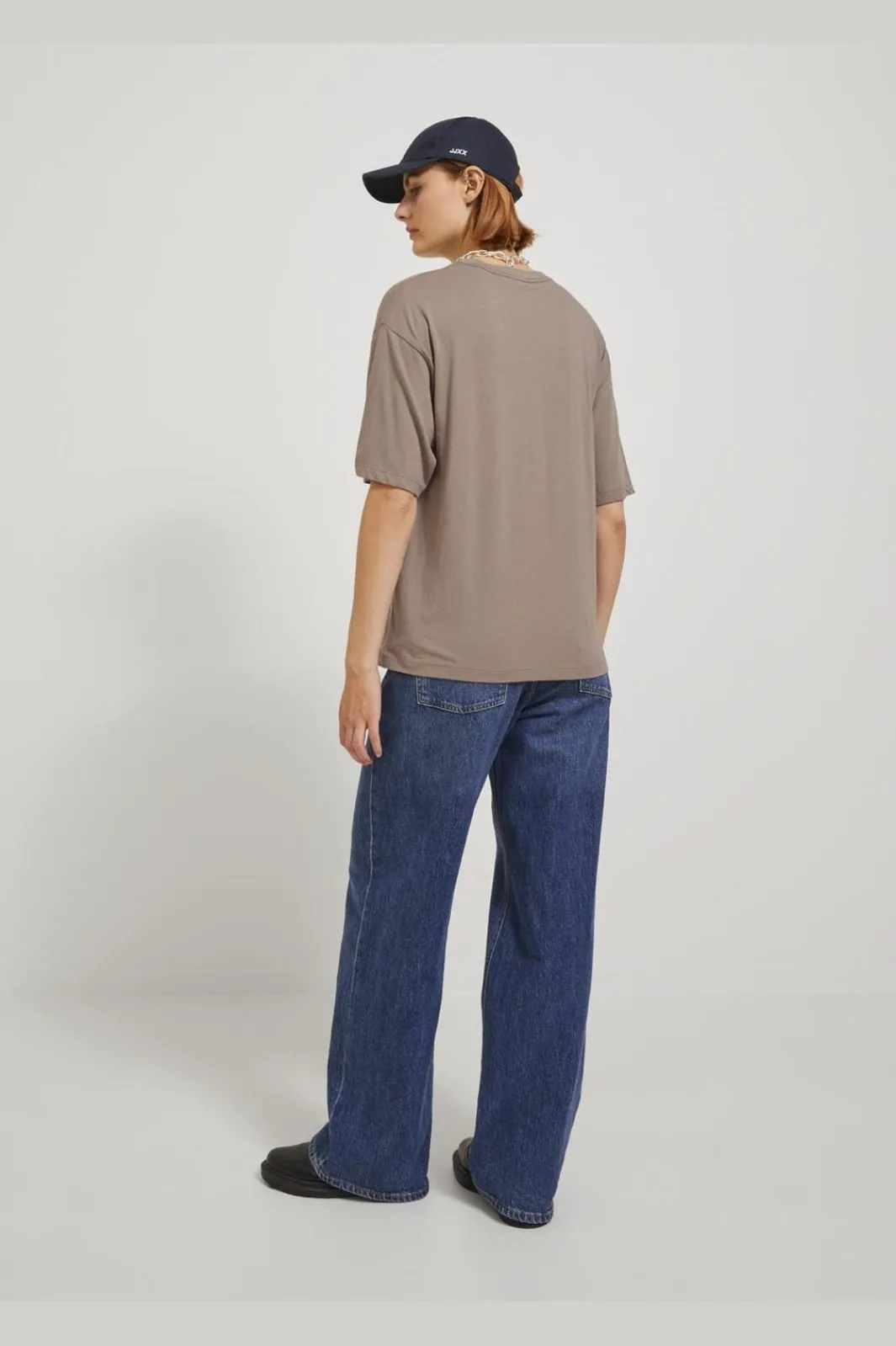 Best Jjxx Jxandrea Loose Ss Logo Tee 3861159 Brindle White Logo