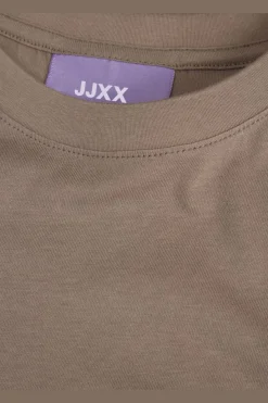 Best Jjxx Jxandrea Loose Ss Logo Tee 3861159 Brindle White Logo