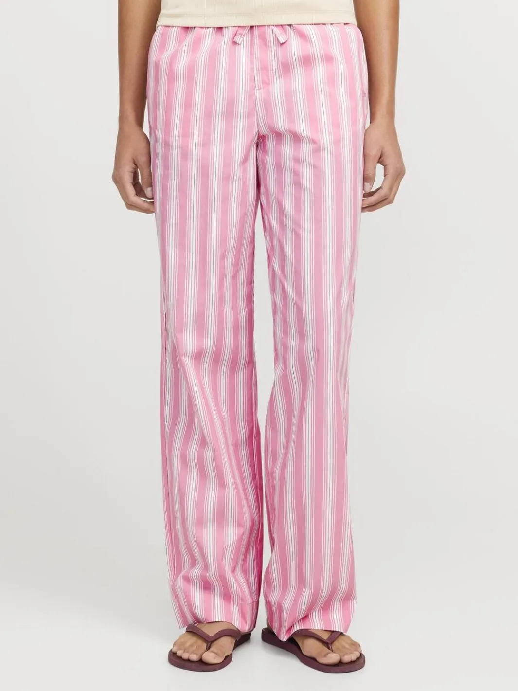 Sale Jjxx Jxava Poplin Pant Ln 4651992 Morning Glory Striped