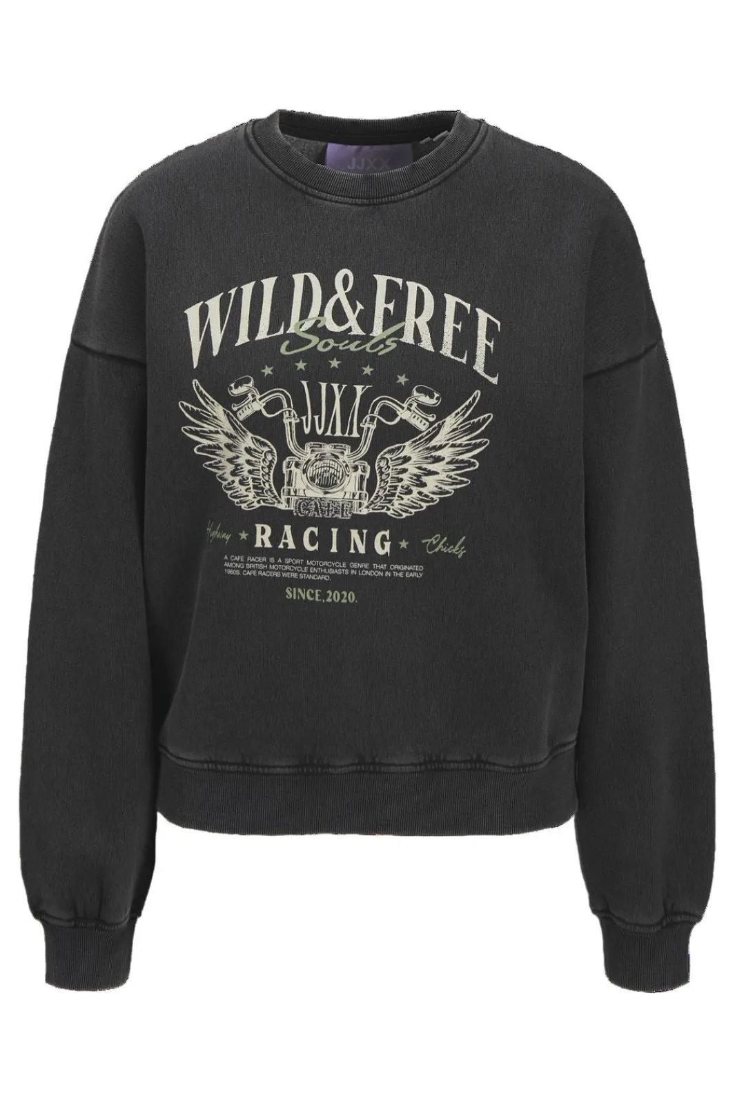 Clearance Jjxx Jxbritta Rlx Ls Crew Swt 4808882 Black Wild And Free